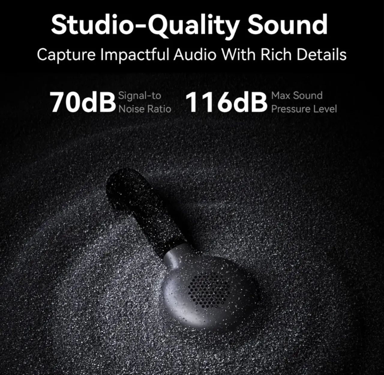 Microfone Hollyland Lark M2s Mini Combo Duo Sem Fio Preto - Foto 6