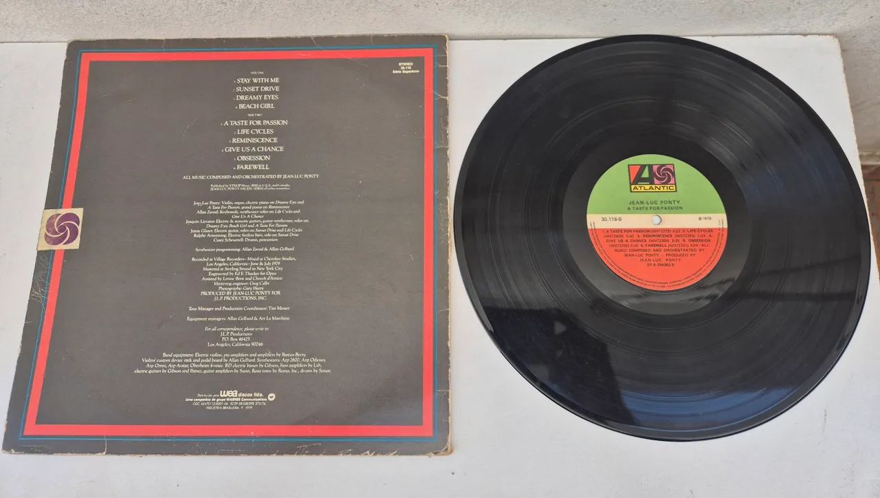 LP Jean Luc Ponty A Taste For Passion - Foto 4