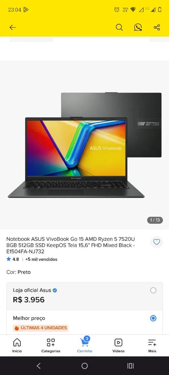 Notebook Azus Vivobook 15 - Foto 3