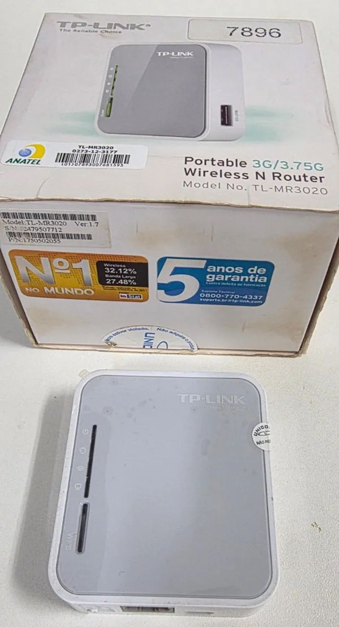 Roteador TP-link TL-MR3020 Branco Cor Cinza - Foto 2