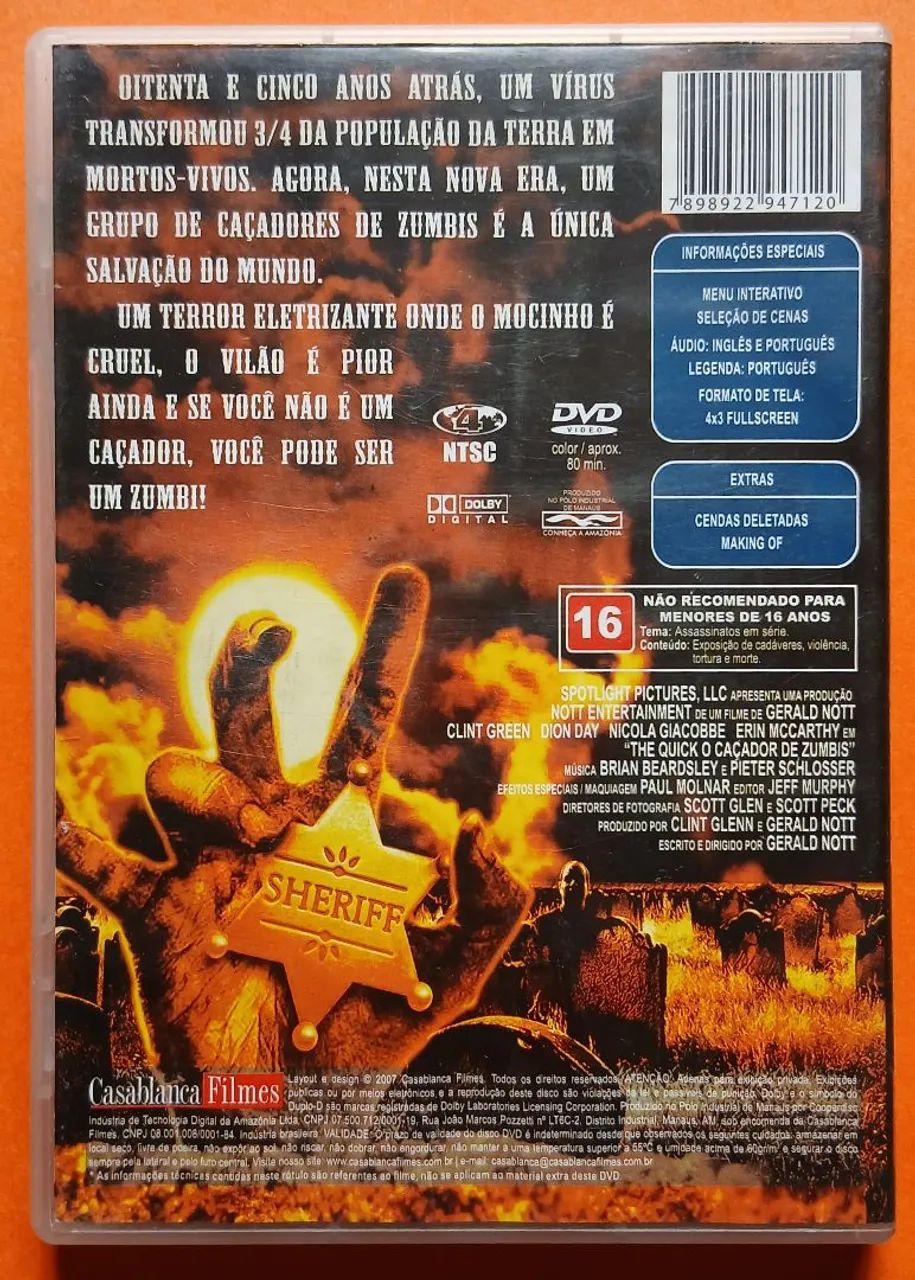 Dvd The Quick - O Caçador  de Zumbis  - Foto 2