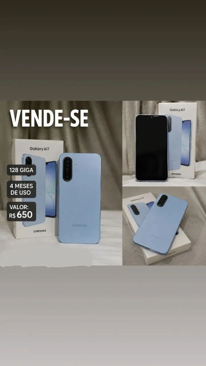CELULAR SAMSUNG A17, 128 GB, 4 MESES DE USO.