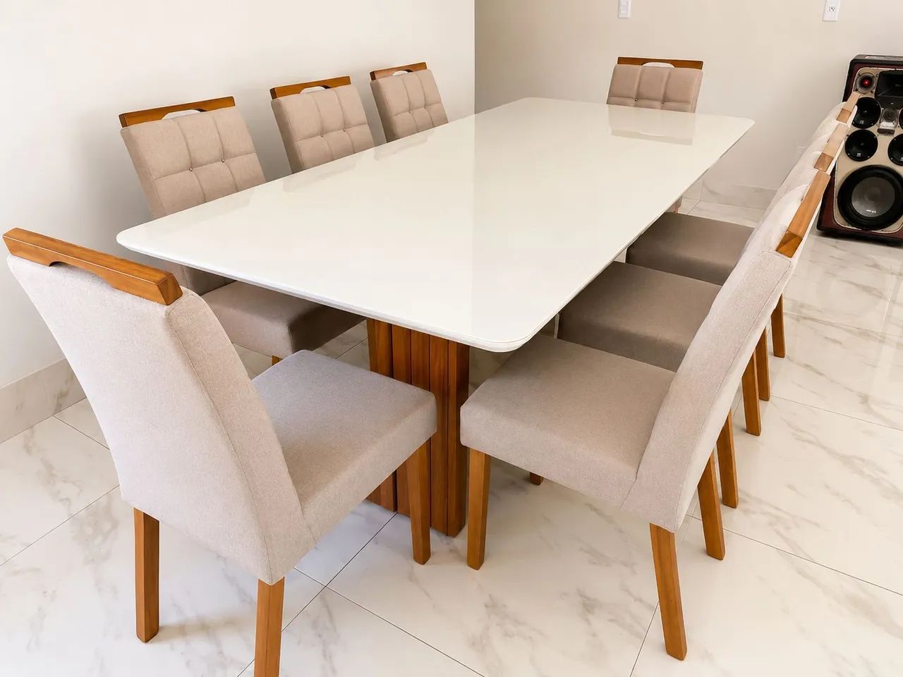 Mesa de jantar de 6 cadeiras 2.20x1.10m - Foto 2