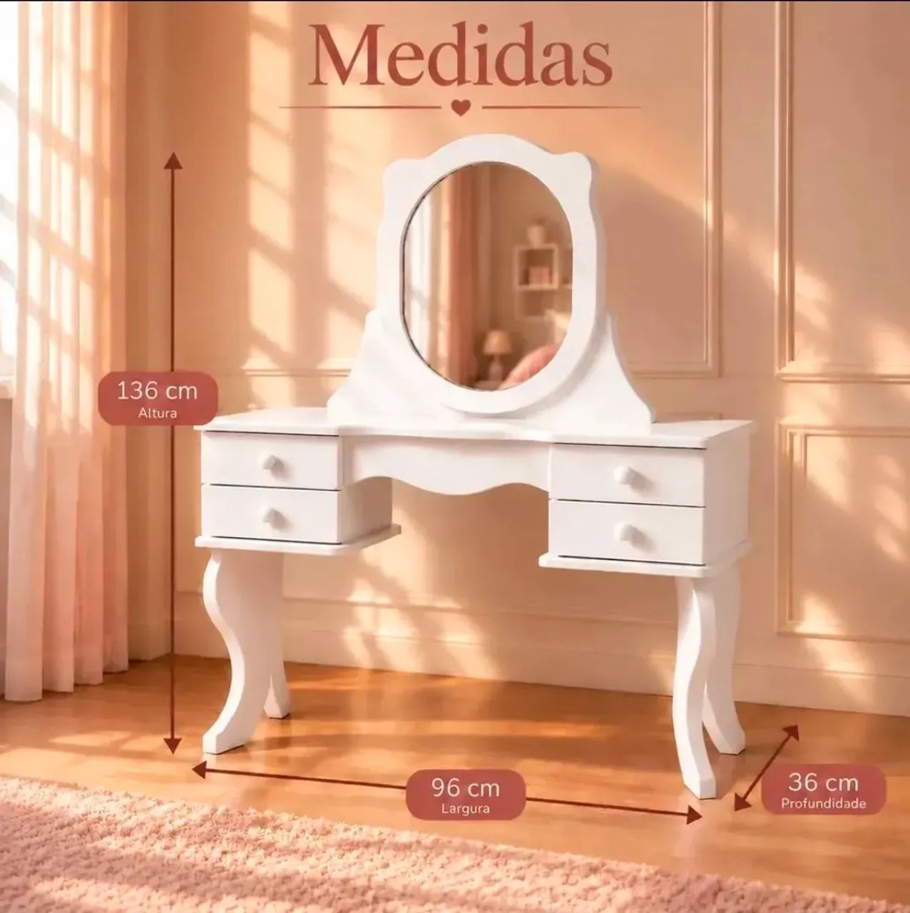 Penteadeira de princesa - Foto 3