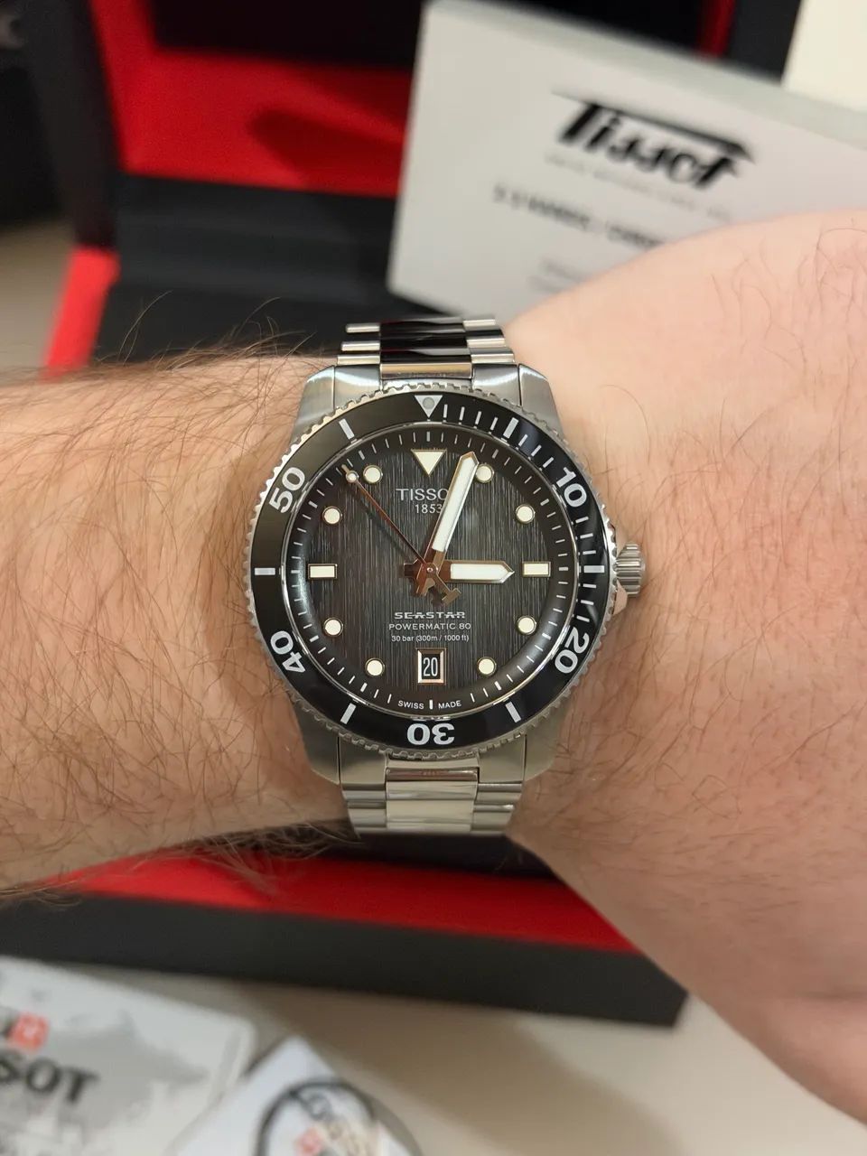 Relógio Tissot Seastar 40mm automático  - Foto 2