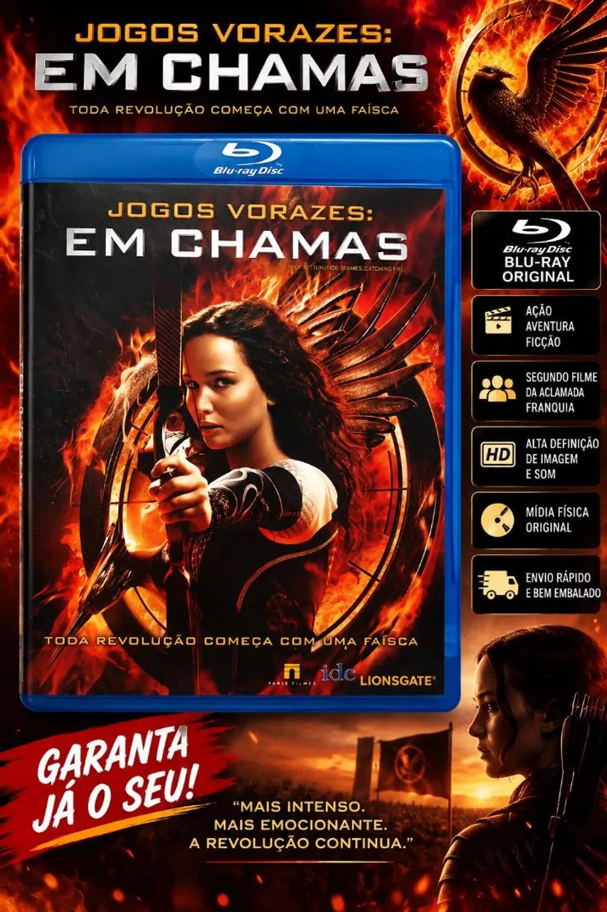 Jogos vorazes em chama Blu-ray