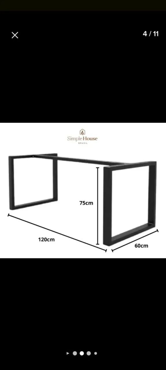 Base para mesa em ferro - Foto 2