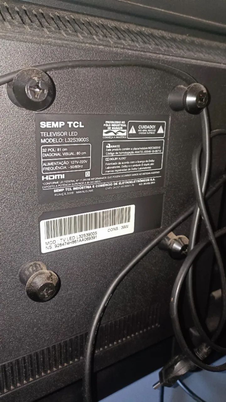 Tv Semp TCL 32 polegadas  - Foto 5