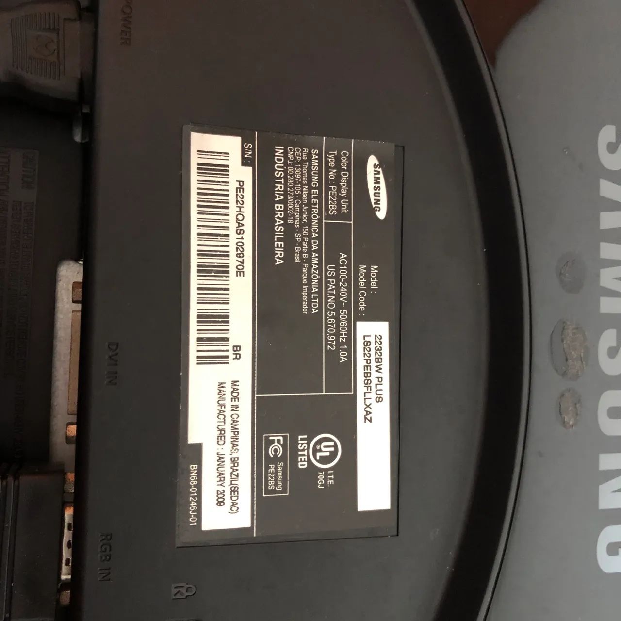 Monitor Samsung 2232BW Plus  - Foto 3