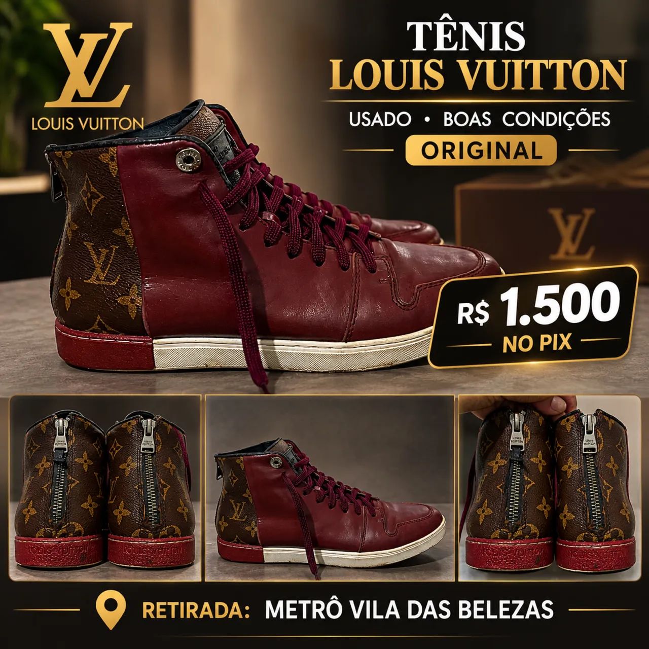Tênis louis viitton  - Foto 4