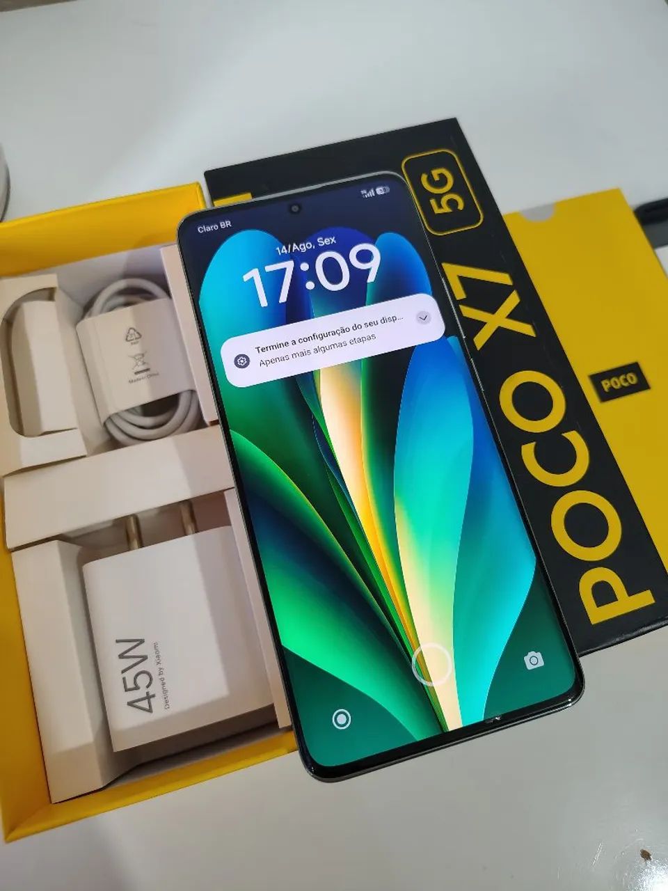 Poco x7 verde 256g  8ram - Foto 4