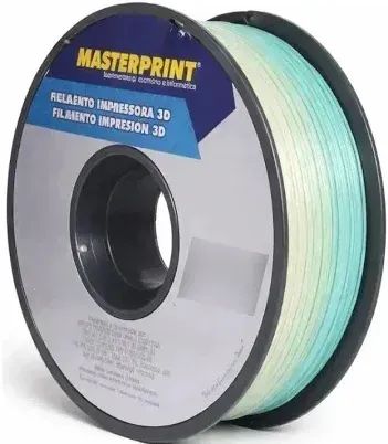Filamento 3D PLA Fosforescente Natural Rainbow 1kg MasterPrint Impressora 3D BAMBU LAB - Foto 3