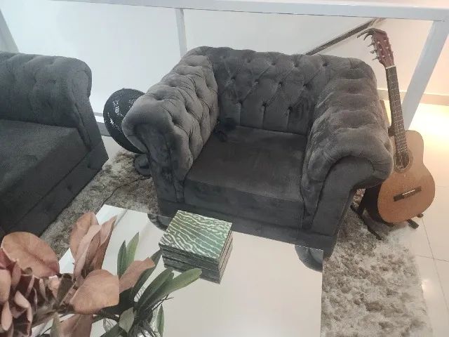 Sofa 3 Lugares Sala - Foto 4