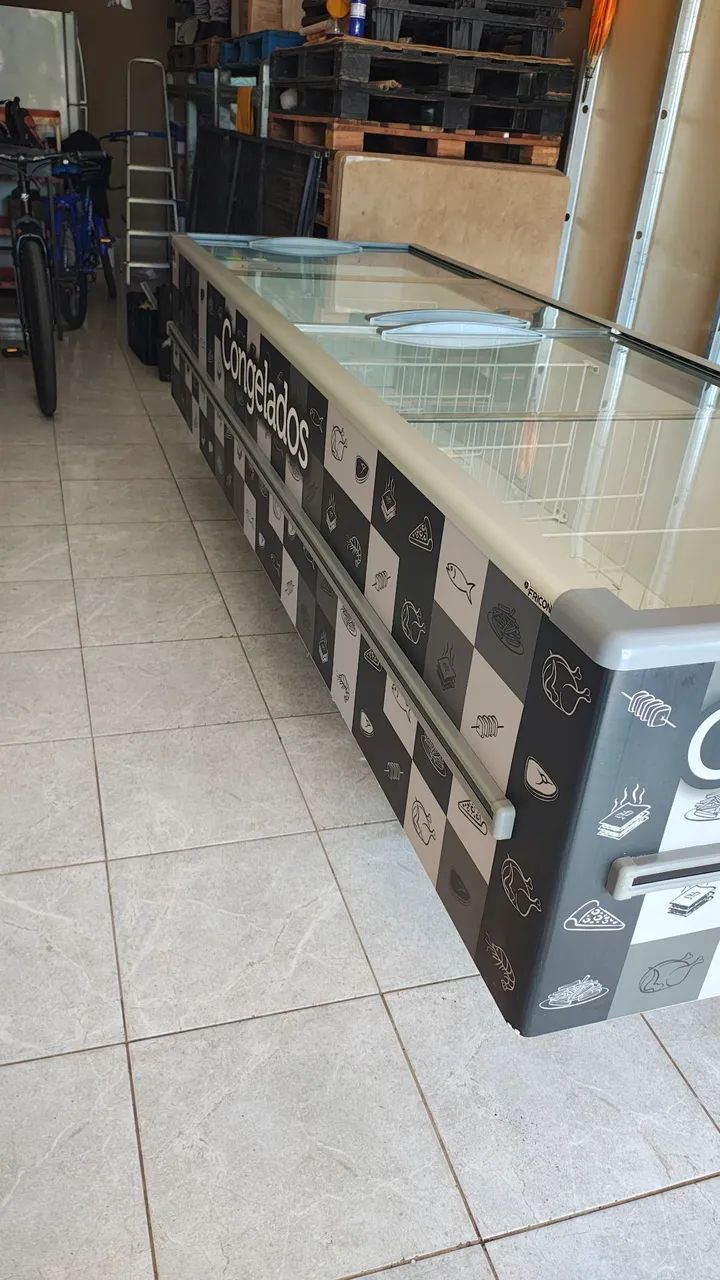 Ilha de congelados com apenas 8 meses de uso  - Foto 3