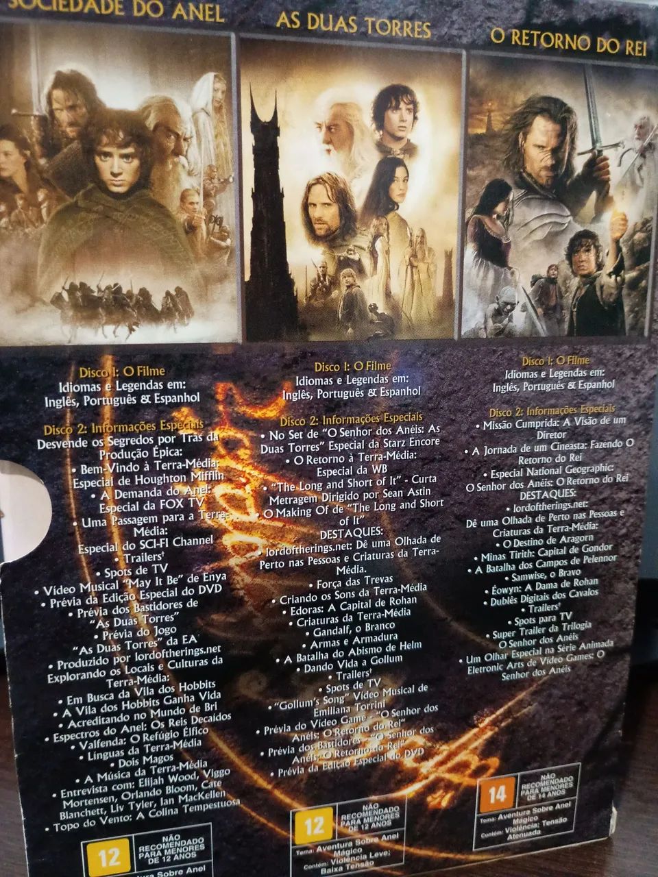 Box set DVD da trilogia do Senhor dos Anéis+ extras BAIXOU DE PREÇO!! - Foto 2