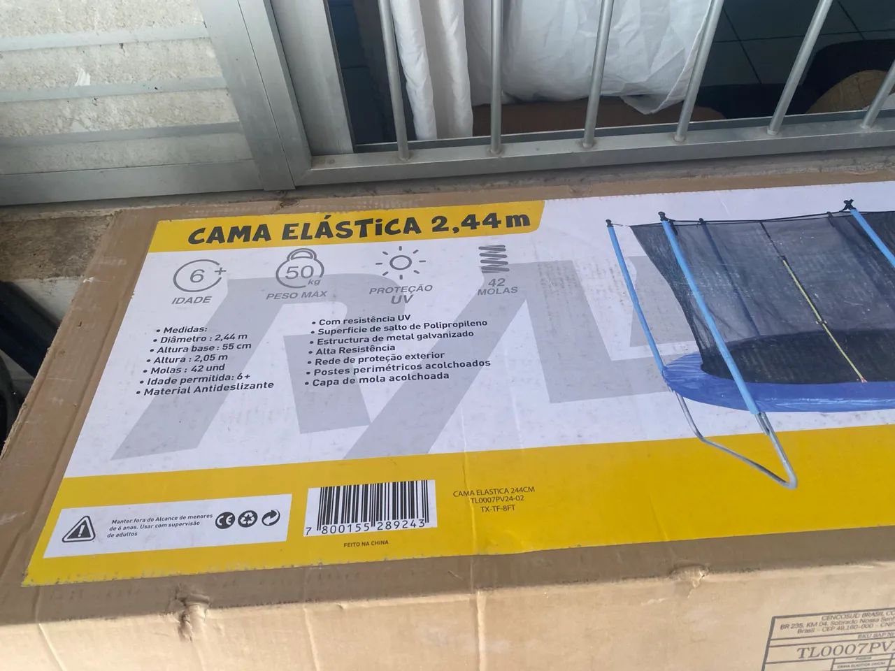 Cama elástica 2.44m R$800 nova - Foto 3