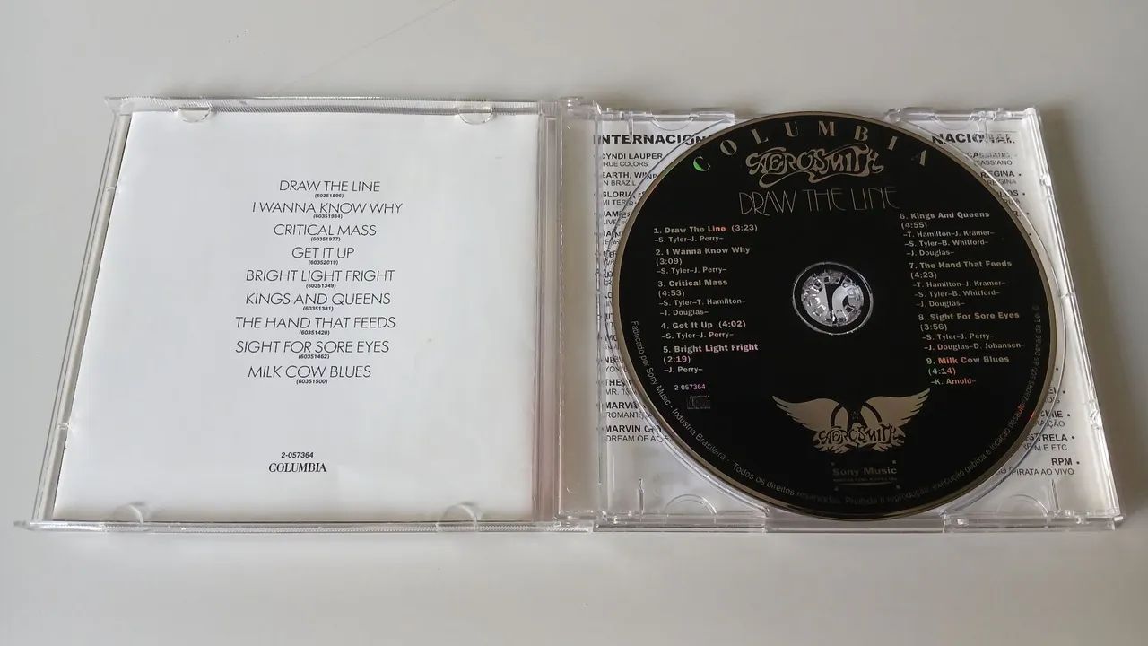 CD Aerosmith - Draw The Line (Usado) - Foto 2