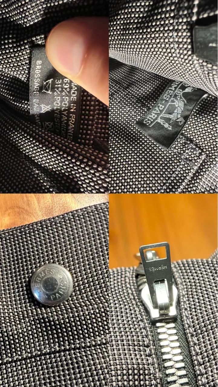 hermès fourre tout backpack canvas 100% original  - Foto 4