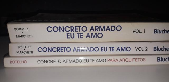 Livros de Engenharia Civil - Concreto Armado "Eu te Amo" - Foto 2