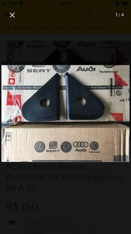 Acabamento interno do retrovisor para VW Gol/Voyage/Parati/Saveiro de 88 a 96 - Foto 2