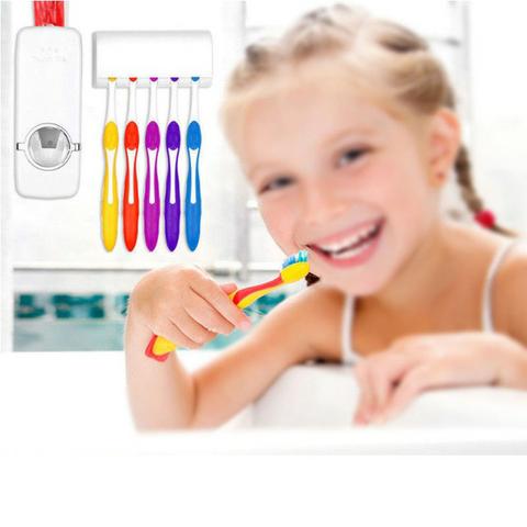 Dispenser de creme dental mais suporte de escova - Foto 2
