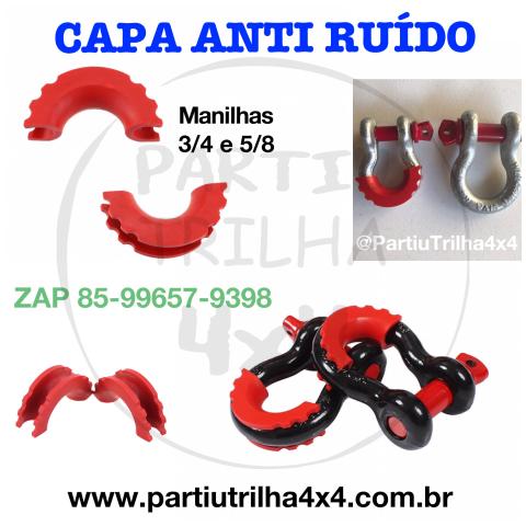 Troller Capa anti ruído manilha Anilha preta ou vermelha - Foto 2