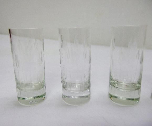 6 copos de shot de cristal anos 60 - Foto 2