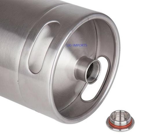 Barril de 5 Litros em Aço Inox Keg - Realengo