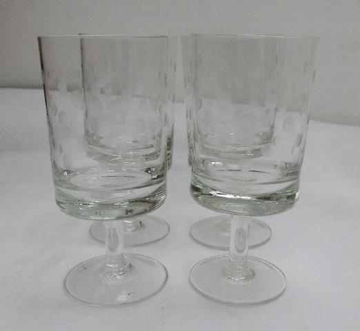 Super promoção relâmpago!!!!!18 taças de cristal vintage anos 60 bolinhas - Foto 6