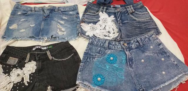 Shorts e vestidos