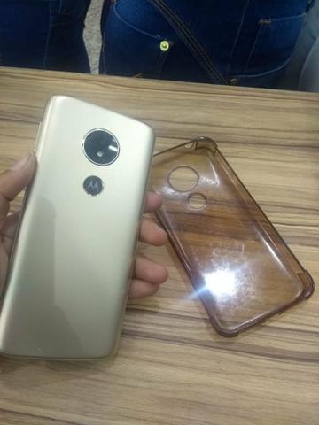 Vendo celular está novo E moto E5 é de dois chip - Foto 2