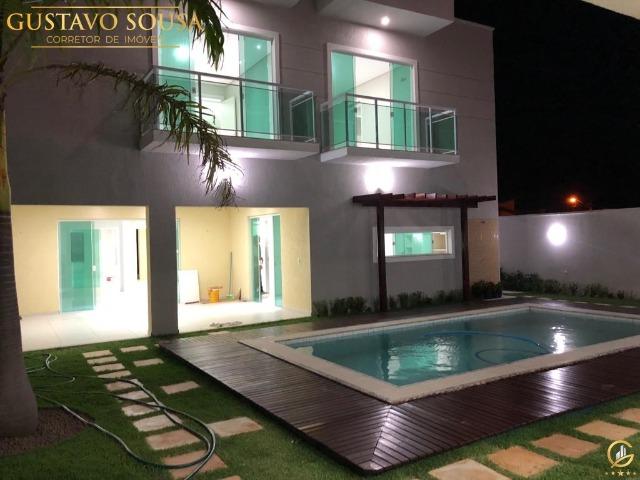 Mansão a venda Alphaville Fortaleza 480 m² e 5 Suítes, Piscina e Deck privativos e 6 vagas