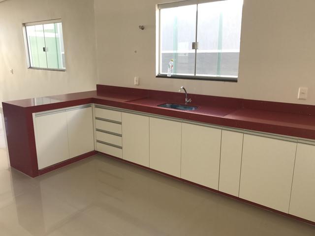 Linda casa de 3 qts, suíte, porcelanato no Setor de Mansões de Sobradinho - Foto 6