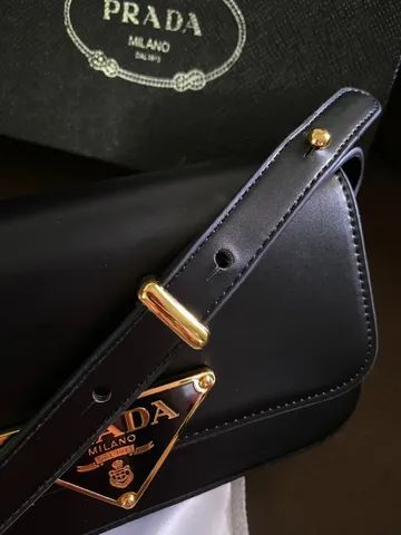 Bolsa prada em couro - Foto 4
