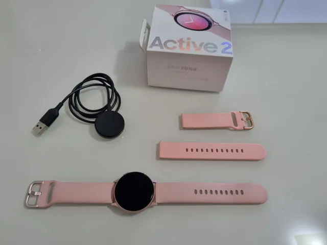 Smartwatch Samsung Galaxy Watch Active Rosê, Relógio Feminino Samsung  Usado 81736489