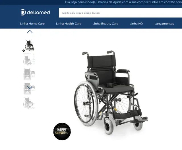 Cadeira de Rodas NOVA - Foto 3