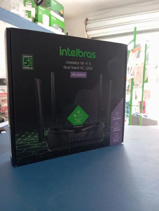 INTELBRAS ROTEADOR WI-FI 5, DUAL BAND AC 1200 NOVO LACRADO FRETE GRÁTIS PARA MACEIÓ