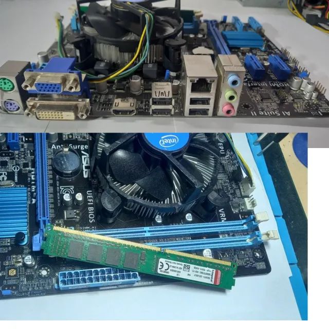 Kit DDR3  Plca Asus e Processador Celeron  - Foto 4