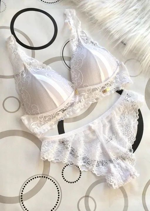 Conjunto sutiã com bojo sutiã e calcinha lingerie  - Foto 2