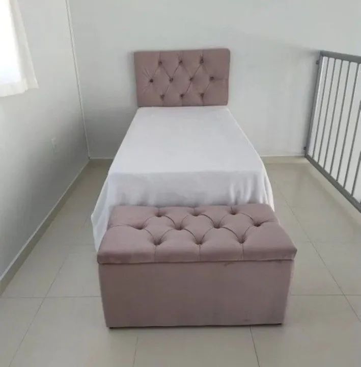 Cama solteiro com cabeceira  - Foto 2