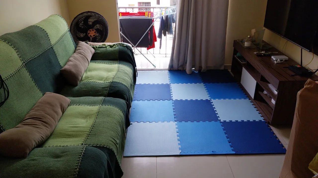 Tapete EVA para brincar - 12 peças - colorido - Foto 5