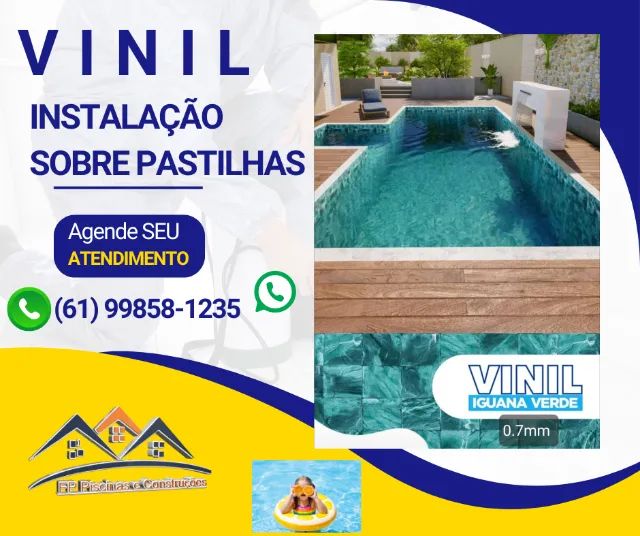 Vinil para Piscinas SEM retirar a borda: vazamentos, troca ou em construção  - Foto 3