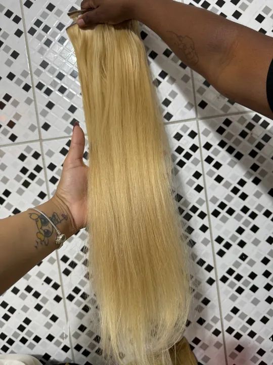 Mega Hair loiro brasileiro- 170 Gramas Invisible hair - Foto 3