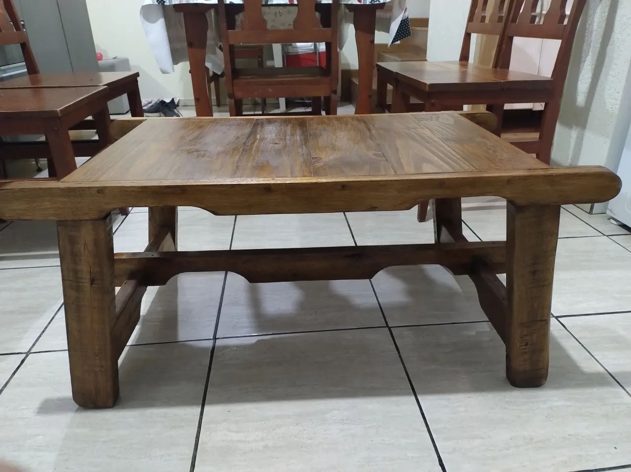 Mesa de centro rústica 