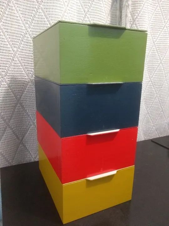 Caixas organizadoras com tampa. - Foto 3