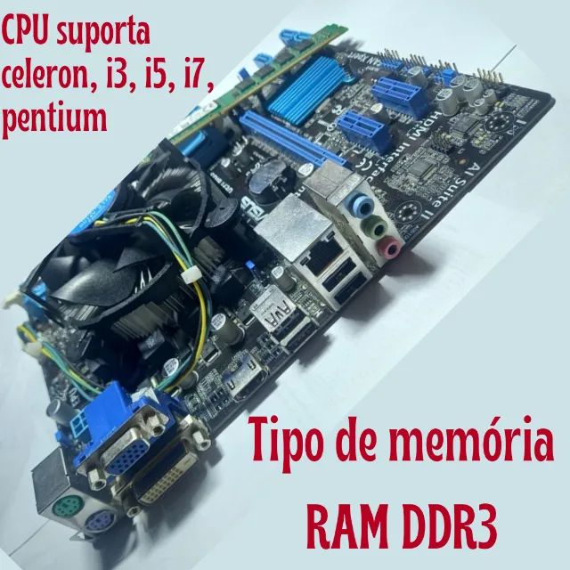 Kit DDR3  Plca Asus e Processador Celeron 