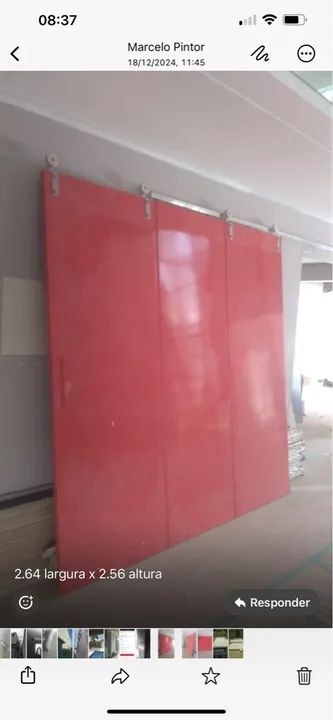 Portas de madeira novas 2,64x2,56