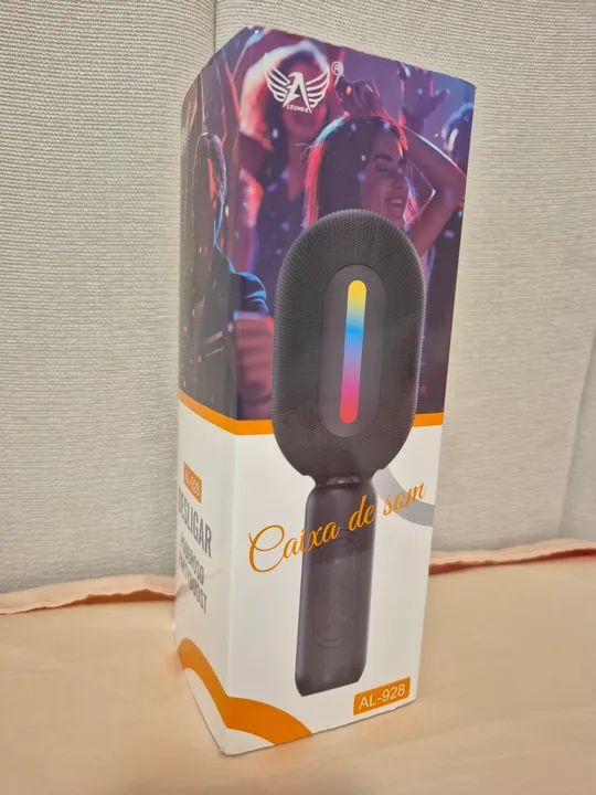 Microfone Karaoke Sem Fio com Bluetooth e Alto-falante - Foto 2