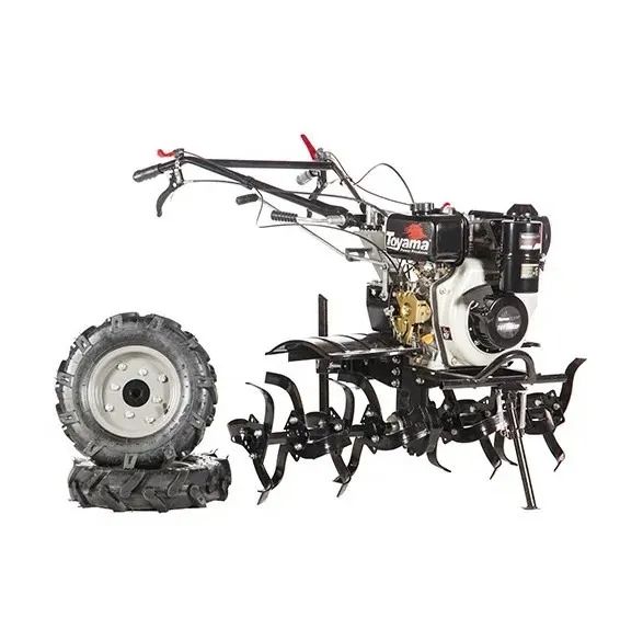 MOTOCULTIVADOR TOYAMA DIESEL 05CV C/ PNEU E ENXADA ROTATIVA TDT100R-XP