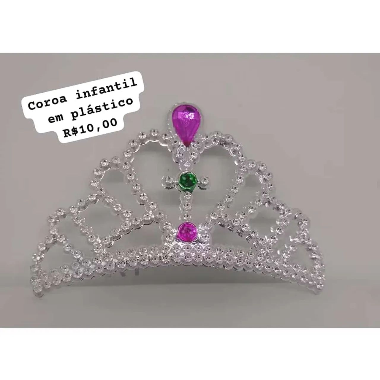 Tiara infantil em plástico - Foto 2